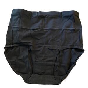 Vorosy 4 Pairs Black High Waisted Wide Belly Band Underwear Small